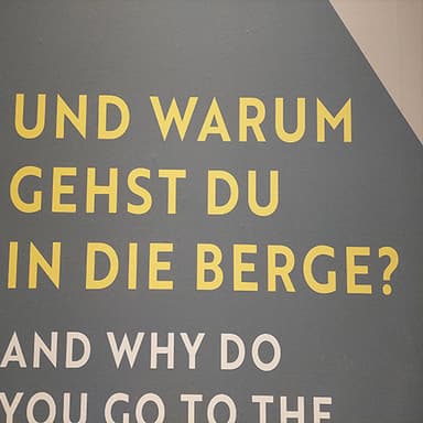 Bild von Und warum gehst Du in die Berge?